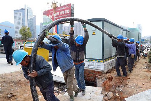充气式电缆管道密封袋使用现场