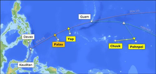 100Gbps帕劳-关岛海底电缆已经竣工